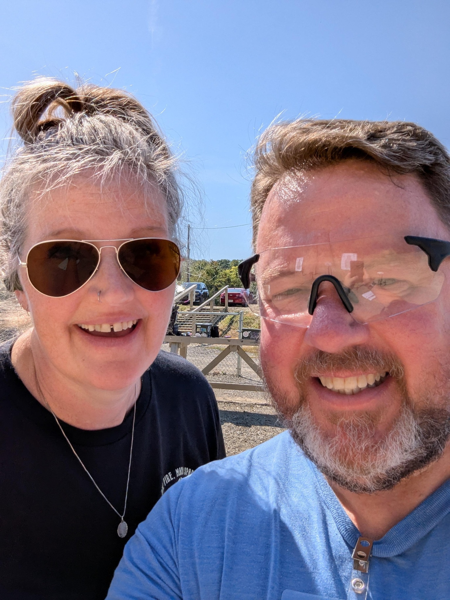 John and Sue Burton, founders of Best Day Training, at the range